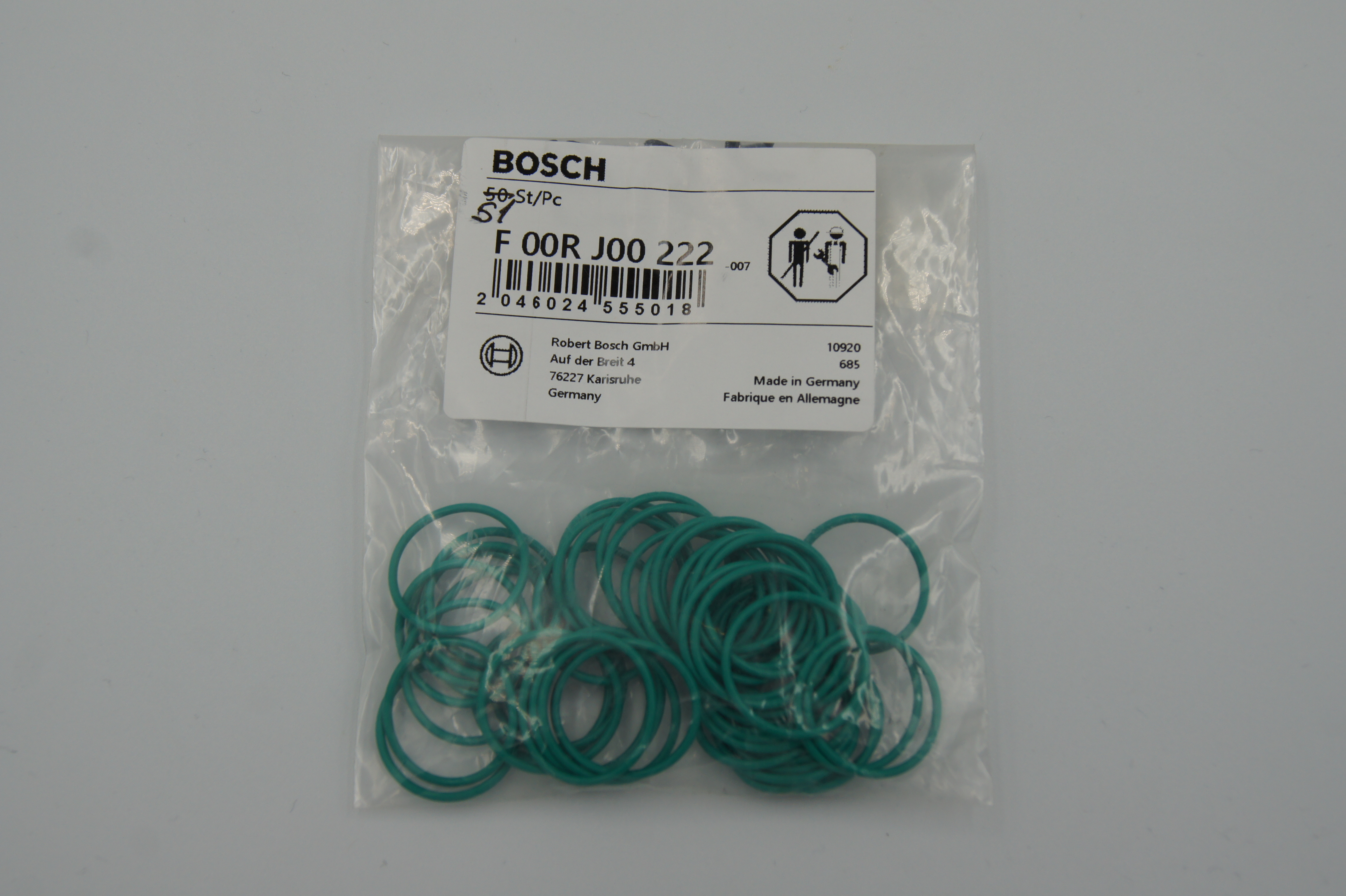 F00RJ00222 Уплотнительное кольцо О-сечения форсунки Bosch