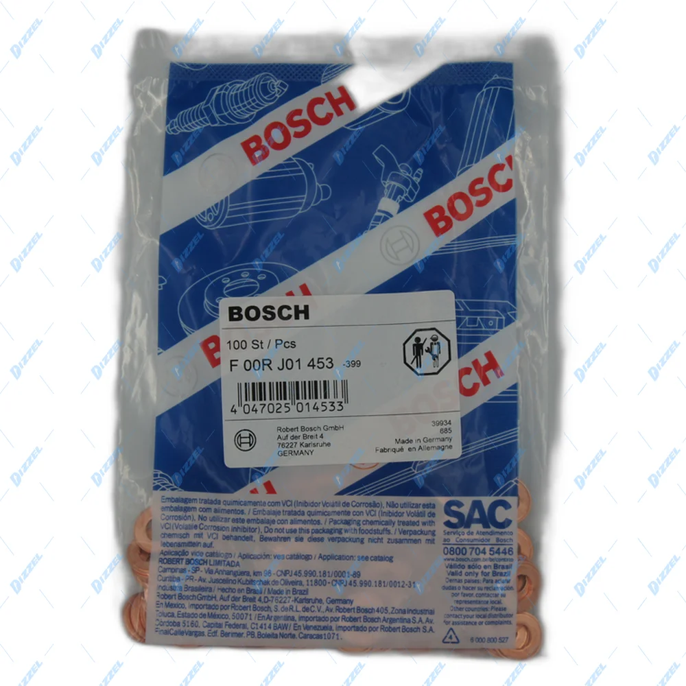 F00RJ01453 Шайба медная для форсунки Bosch