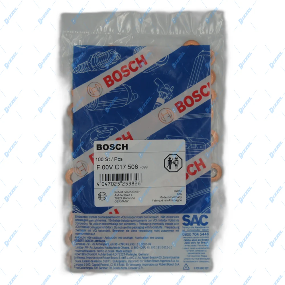 F00VC17506 Шайба медная для форсунки Bosch — миниатюра 2